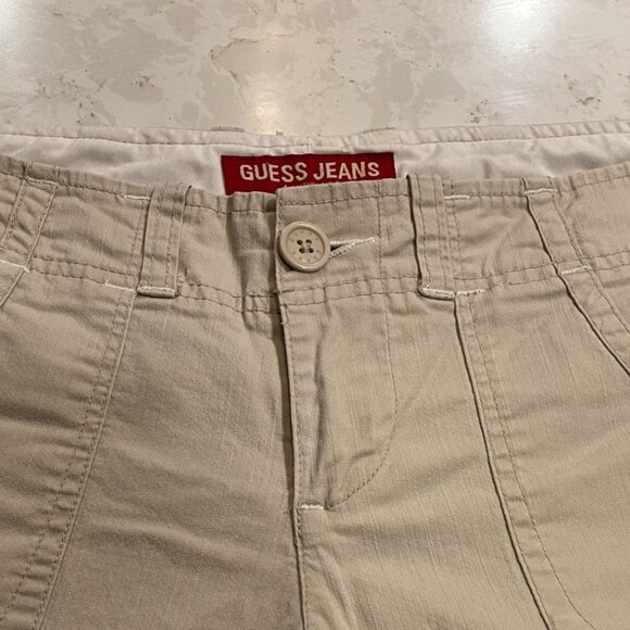 Vintage Guess Khaki Women's Capris - Picture 2 of 8